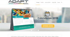 Desktop Screenshot of adaptproducoes.com.br