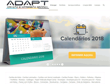 Tablet Screenshot of adaptproducoes.com.br